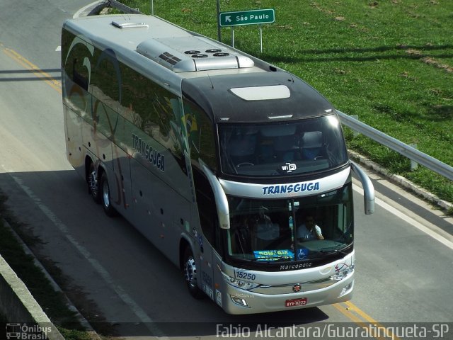 Transguga Transportes e Turismo 15250 na cidade de Aparecida, São Paulo, Brasil, por Fabio Alcantara. Número da foto: #3432810.
