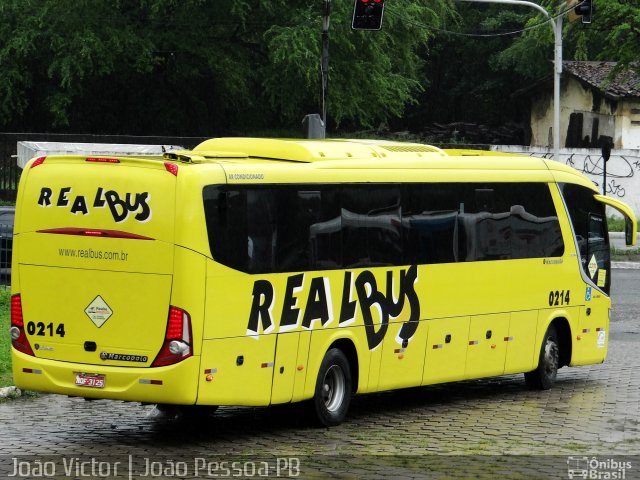 Expresso Real Bus 0214 na cidade de João Pessoa, Paraíba, Brasil, por João Victor. ID da foto: 3432498.