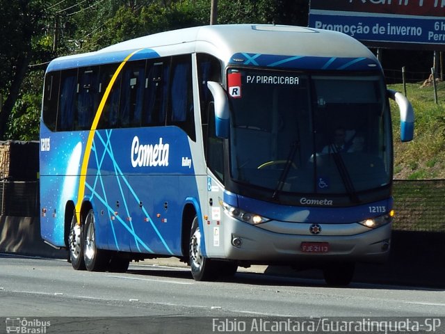 Viação Cometa 12113 na cidade de Guaratinguetá, São Paulo, Brasil, por Fabio Alcantara. ID da foto: 3434117.