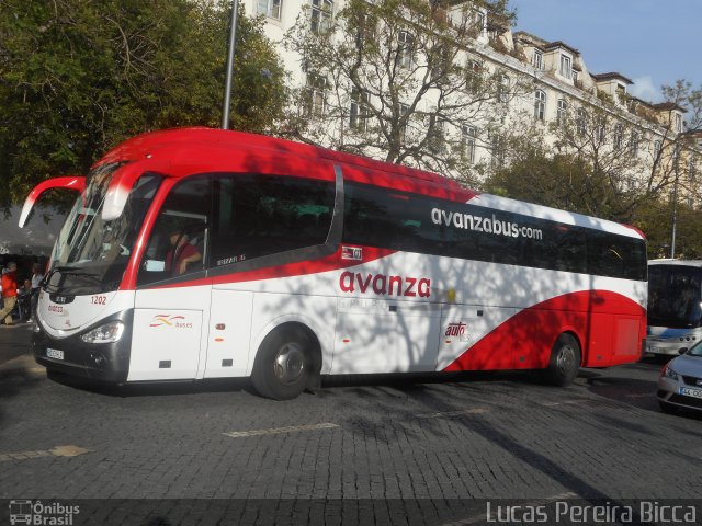 Avanza Bus 1202 na cidade de Lisbon, Lisbon, Portugal, por Lucas Pereira Bicca. ID da foto: 3435096.