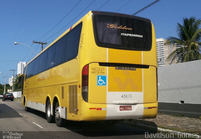 Viação Itapemirim 45615 na cidade de Fortaleza, Ceará, Brasil, por Davidson  Gomes. Número da foto: #3434673.