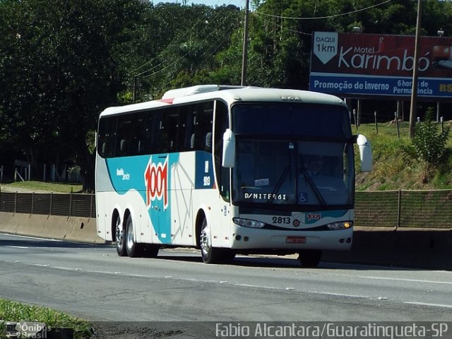 Auto Viação 1001 2813 na cidade de Guaratinguetá, São Paulo, Brasil, por Fabio Alcantara. ID da foto: 3435799.