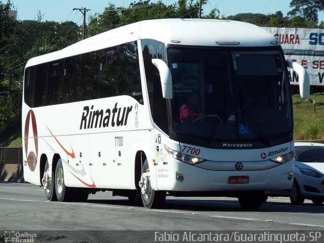 Rimatur Transportes 7700 na cidade de Guaratinguetá, São Paulo, Brasil, por Fabio Alcantara. ID da foto: 3435314.