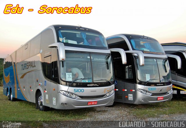 Turispall Transporte e Turismo 5100 na cidade de São Paulo, São Paulo, Brasil, por EDUARDO - SOROCABUS. Número da foto: #3434866.