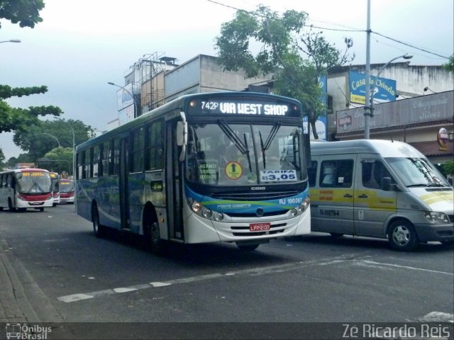 Viação Ponte Coberta RJ 190.087 na cidade de Rio de Janeiro, Rio de Janeiro, Brasil, por Zé Ricardo Reis. Número da foto: #3436466.