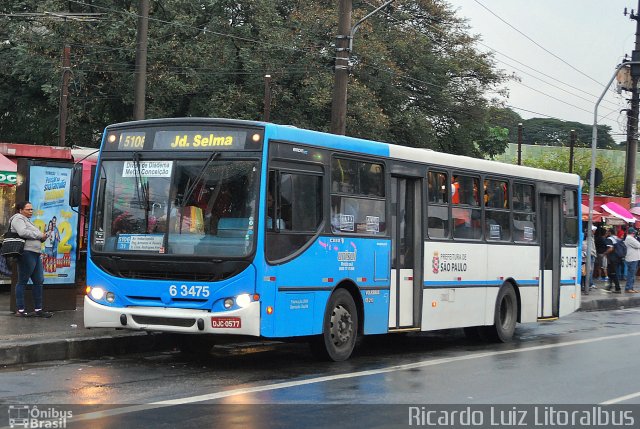 Viação Paratodos > São Jorge > Metropolitana São Paulo > Mobibrasil 6 3475 na cidade de São Paulo, São Paulo, Brasil, por Ricardo Luiz. Número da foto: #3438348.