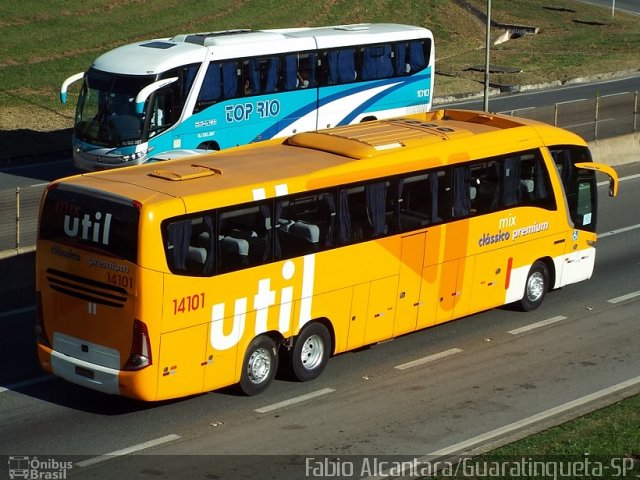 UTIL - União Transporte Interestadual de Luxo 14101 na cidade de Aparecida, São Paulo, Brasil, por Fabio Alcantara. Número da foto: #3438336.