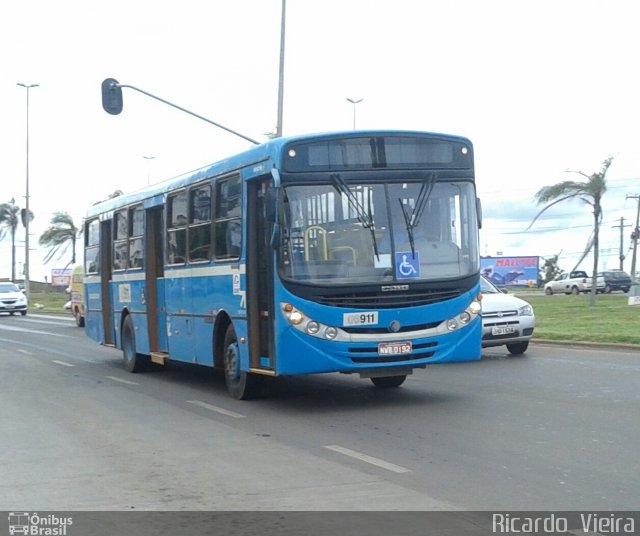 Taguatur - Taguatinga Transporte e Turismo 06911 na cidade de Samambaia, Distrito Federal, Brasil, por Ricardo Vieira. ID da foto: 3436628.