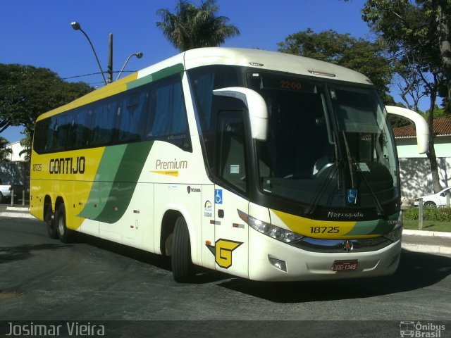 Empresa Gontijo de Transportes 18725 na cidade de Curvelo, Minas Gerais, Brasil, por Josimar Vieira. ID da foto: 3438101.