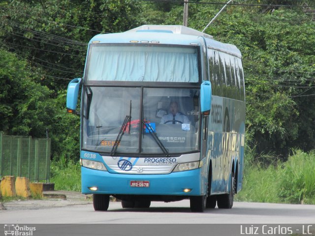 Auto Viação Progresso 6038 na cidade de Recife, Pernambuco, Brasil, por Luiz Carlos de Santana. Número da foto: #3437053.