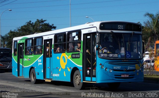 Viação Serrana 16292 na cidade de Serra, Espírito Santo, Brasil, por Cristiano Soares da Silva. ID da foto: 3437475.