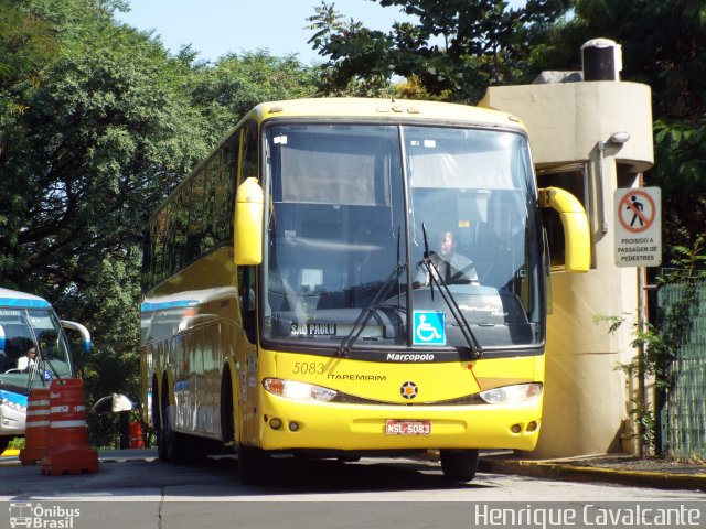 Viação Itapemirim 5083 na cidade de São Paulo, São Paulo, Brasil, por Henrique Cavalcante. ID da foto: 3438519.