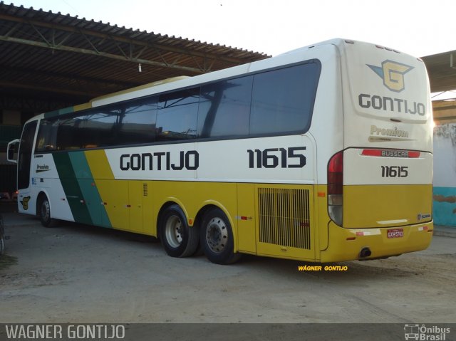 Empresa Gontijo de Transportes 11615 na cidade de Várzea da Palma, Minas Gerais, Brasil, por Wágner  Gontijo. ID da foto: 3438762.