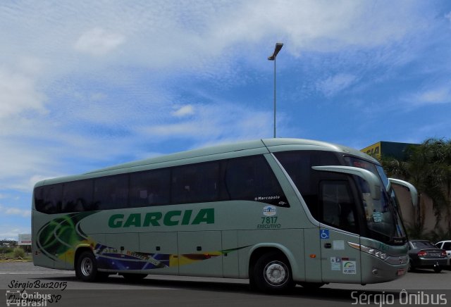 Viação Garcia 7817 na cidade de Ourinhos, São Paulo, Brasil, por Sérgio de Sousa Elias. ID da foto: 3440611.