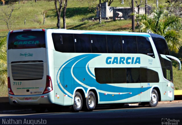 Viação Garcia 7117 na cidade de Londrina, Paraná, Brasil, por Nathan Augusto. Número da foto: #3439211.
