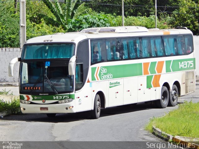 Cia. São Geraldo de Viação 14375 na cidade de Aracaju, Sergipe, Brasil, por Sergio Marques . ID da foto: 3439624.