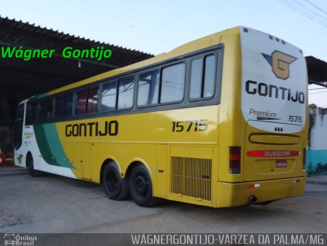 Empresa Gontijo de Transportes 15715 na cidade de Várzea da Palma, Minas Gerais, Brasil, por Wágner  Gontijo. ID da foto: 3438745.