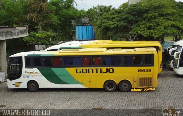 Empresa Gontijo de Transportes 15635 na cidade de Várzea da Palma, Minas Gerais, Brasil, por Wagner Gontijo Várzea da Palma-mg. ID da foto: 3439523.