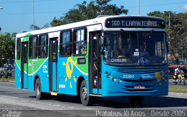 Expresso Santa Paula 23364 na cidade de Serra, Espírito Santo, Brasil, por Cristiano Soares da Silva. ID da foto: 3438960.