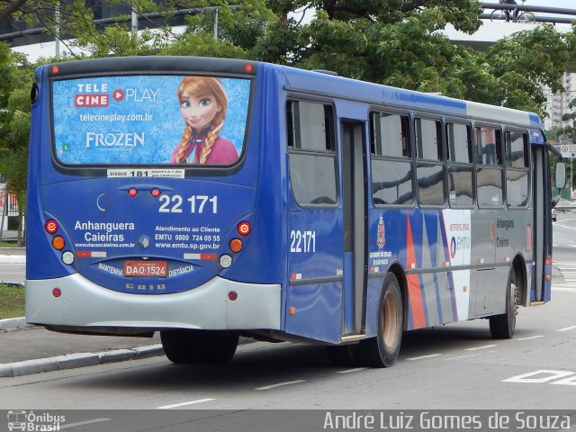 Viação Cidade de Caieiras 22.171 na cidade de São Paulo, São Paulo, Brasil, por André Luiz Gomes de Souza. Número da foto: #3442723.