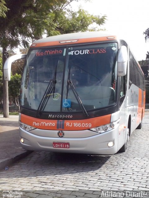 Transturismo Rio Minho RJ 166.059 na cidade de Petrópolis, Rio de Janeiro, Brasil, por Adriano Duarte. Número da foto: #3441640.