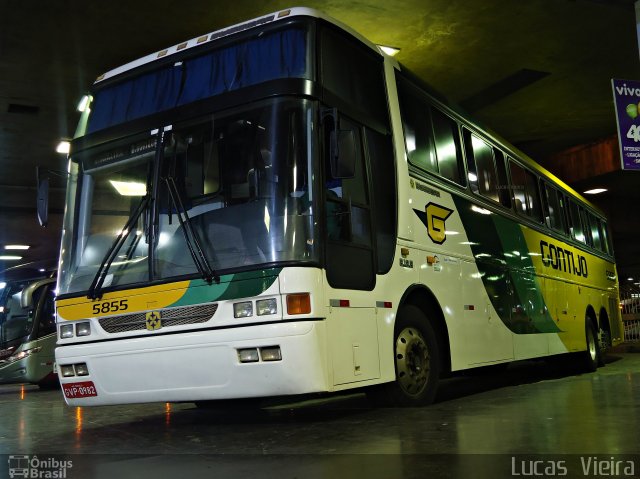 Empresa Gontijo de Transportes 5855 na cidade de Belo Horizonte, Minas Gerais, Brasil, por Lucas Vieira. ID da foto: 3442636.