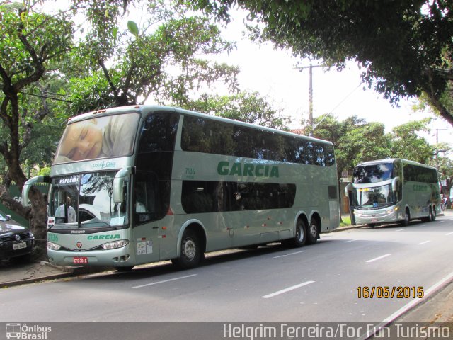 Viação Garcia 7136 na cidade de Poços de Caldas, Minas Gerais, Brasil, por Helgrim Ferreira. Número da foto: #3442658.