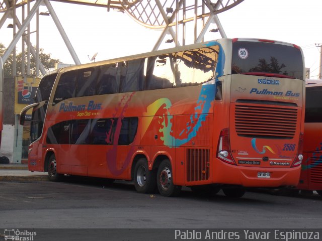 Pullman Bus 2566 na cidade de Estación Central, Santiago, Metropolitana de Santiago, Chile, por Pablo Andres Yavar Espinoza. Número da foto: #3440932.