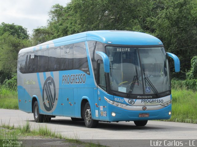 Auto Viação Progresso 6320 na cidade de Recife, Pernambuco, Brasil, por Luiz Carlos de Santana. Número da foto: #3441891.
