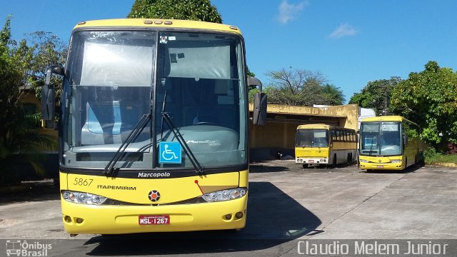 Viação Itapemirim 5867 na cidade de Belém, Pará, Brasil, por Claudio Melem Junior . ID da foto: 3441768.