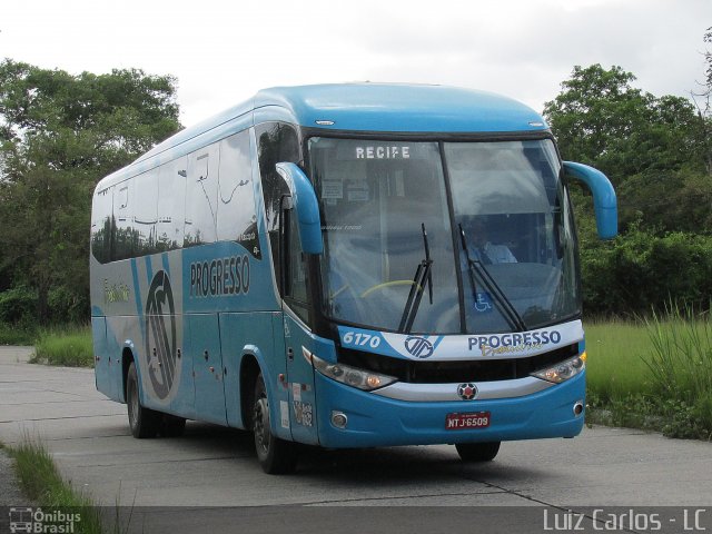 Auto Viação Progresso 6170 na cidade de Recife, Pernambuco, Brasil, por Luiz Carlos de Santana. Número da foto: #3442026.