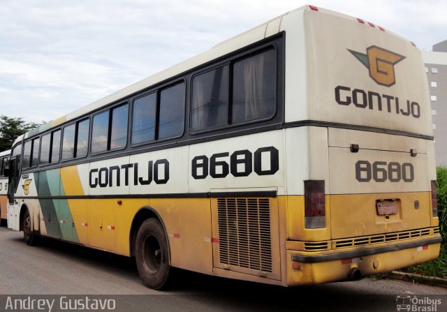 Empresa Gontijo de Transportes 8680 na cidade de Contagem, Minas Gerais, Brasil, por Andrey Gustavo. ID da foto: 3444228.