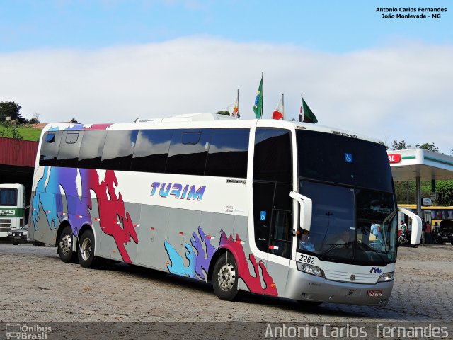 Turim Transportes e Serviços 2262 na cidade de João Monlevade, Minas Gerais, Brasil, por Antonio Carlos Fernandes. Número da foto: #3444009.