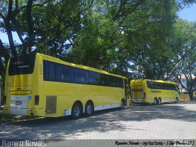 Viação Itapemirim 45221 na cidade de São Paulo, São Paulo, Brasil, por Ramiro Novais. Número da foto: #3444552.