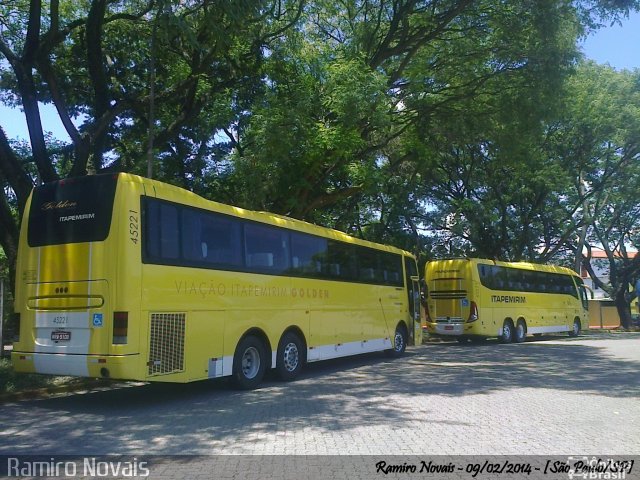 Viação Itapemirim 45221 na cidade de São Paulo, São Paulo, Brasil, por Ramiro Novais. ID da foto: 3444552.