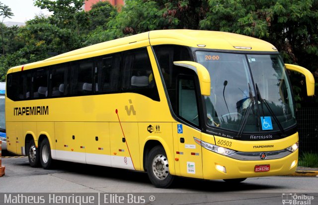 Viação Itapemirim 60503 na cidade de São Paulo, São Paulo, Brasil, por Matheus Henrique. Número da foto: #3444615.