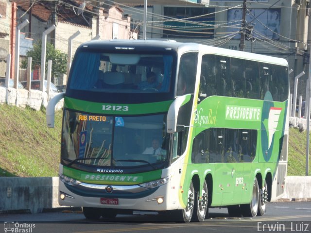 Viação Presidente 12123 na cidade de Ribeirão Preto, São Paulo, Brasil, por Erwin  Luiz. Número da foto: #3402156.
