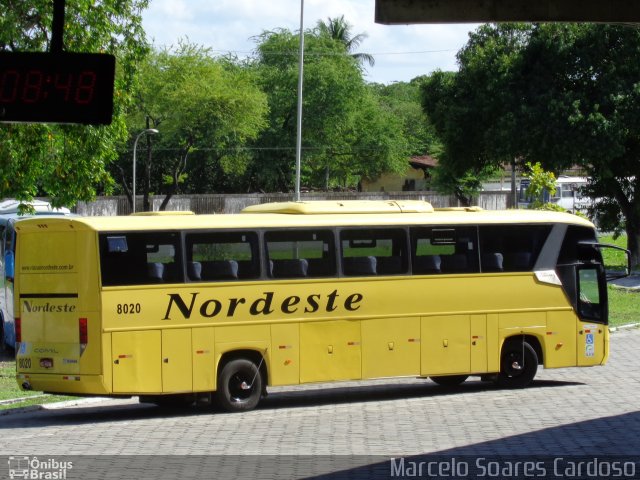 Viação Nordeste 8020 na cidade de João Pessoa, Paraíba, Brasil, por Marcelo Soares Cardoso. Número da foto: #3403230.