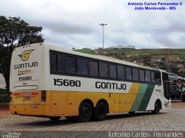 Empresa Gontijo de Transportes 15680 na cidade de João Monlevade, Minas Gerais, Brasil, por Antonio Carlos Fernandes. Número da foto: #3403373.