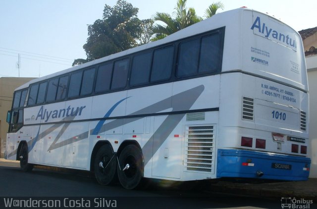 Alyantur Transporte e Turismo 1010 na cidade de Ibitinga, São Paulo, Brasil, por Wanderson Costa Silva. Número da foto: #3403724.