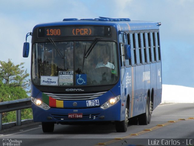 Itamaracá Transportes 1.794 na cidade de Olinda, Pernambuco, Brasil, por Luiz Carlos de Santana. ID da foto: 3403246.