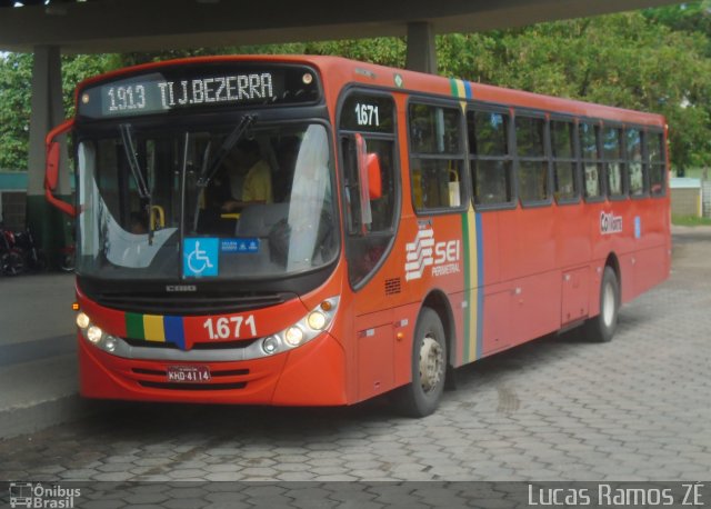 Itamaracá Transportes 1.671 na cidade de Recife, Pernambuco, Brasil, por Lucas Ramos. Número da foto: #3404103.