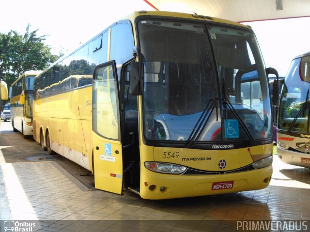 Viação Itapemirim 5549 na cidade de Uberaba, Minas Gerais, Brasil, por Alexandre Rodrigo. Número da foto: #3404362.