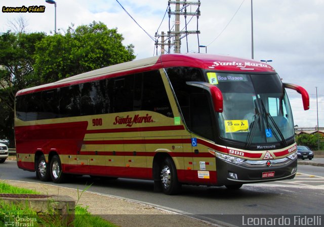 Santa Maria Fretamento e Turismo > Transportes Santa Maria(SP) 900 na cidade de São Paulo, São Paulo, Brasil, por Leonardo Fidelli. Número da foto: #3403752.