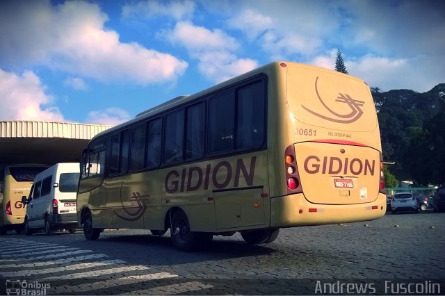 Gidion Transporte e Turismo 20651 na cidade de Joinville, Santa Catarina, Brasil, por Andrews  Fuscolin. Número da foto: #3402583.