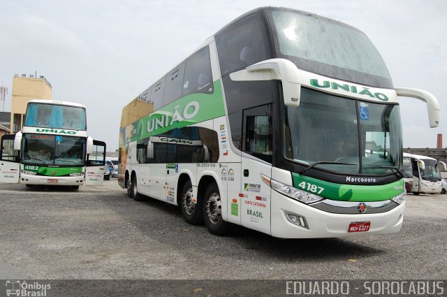 Empresa União de Transportes 4187 na cidade de São Paulo, São Paulo, Brasil, por EDUARDO - SOROCABUS. ID da foto: 3403844.