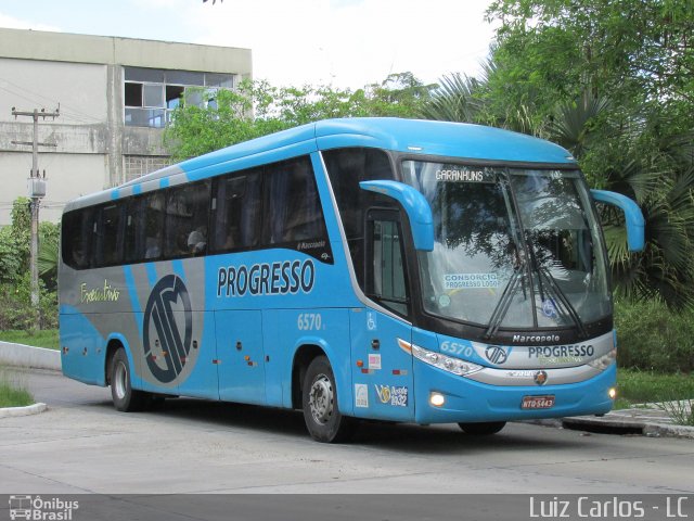 Auto Viação Progresso 6570 na cidade de Recife, Pernambuco, Brasil, por Luiz Carlos de Santana. Número da foto: #3403147.