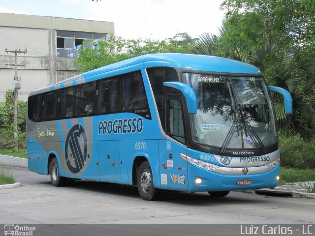 Auto Viação Progresso 6570 na cidade de Recife, Pernambuco, Brasil, por Luiz Carlos de Santana. ID da foto: 3403147.