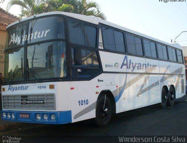Alyantur Transporte e Turismo 1010 na cidade de Ibitinga, São Paulo, Brasil, por Wanderson Costa Silva. Número da foto: #3403727.