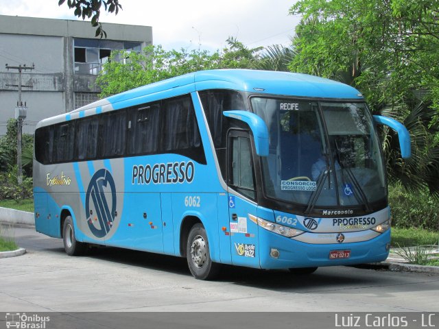 Auto Viação Progresso 6062 na cidade de Recife, Pernambuco, Brasil, por Luiz Carlos de Santana. Número da foto: #3403204.